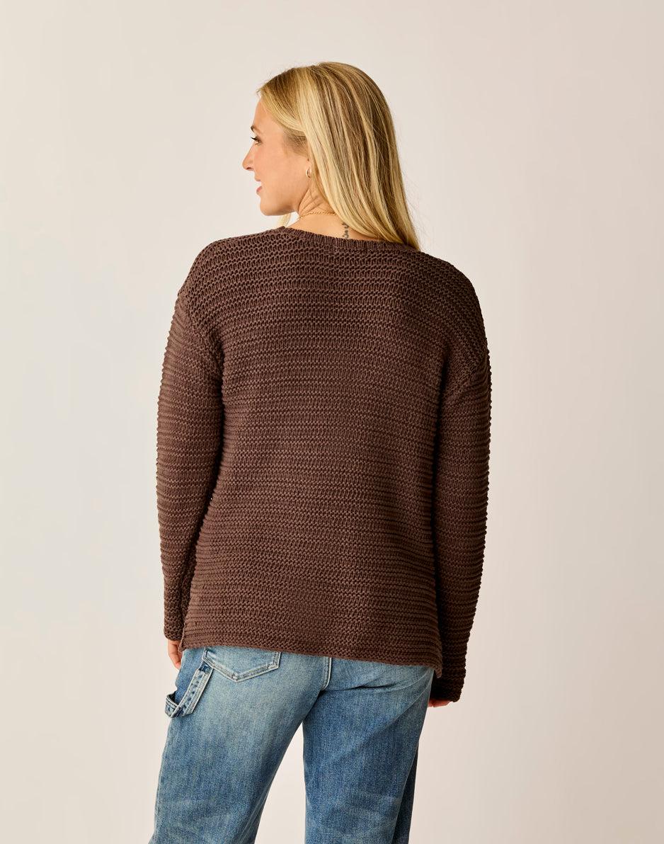 Carve Designs Clarissa Sweater: Espresso