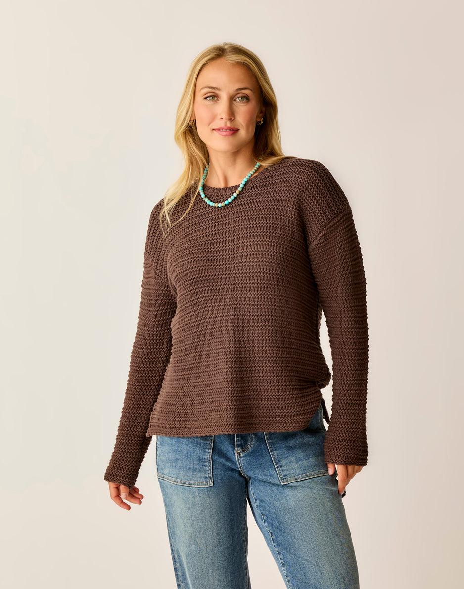 carve designs Clarissa Sweater: Espresso