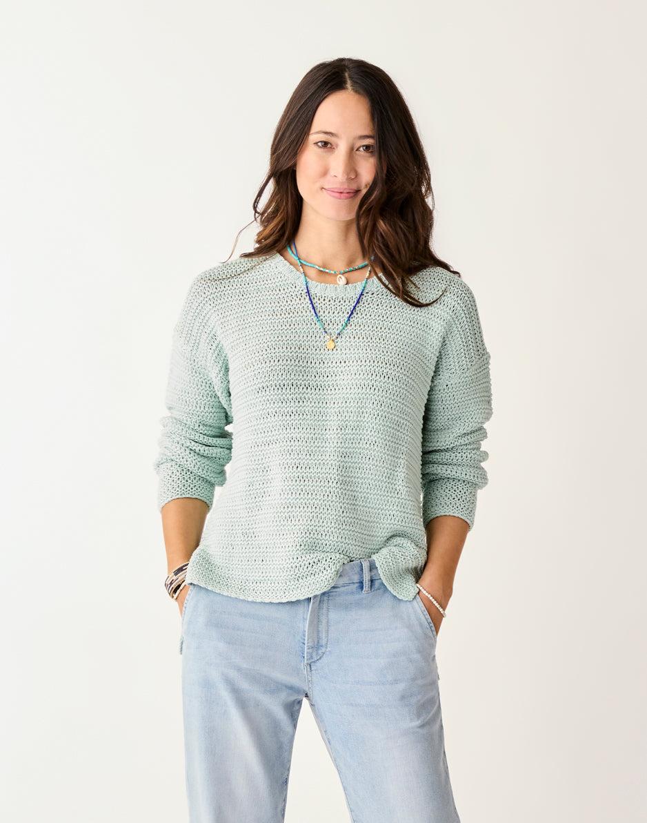 Carve Designs Clarissa Sweater: Surf Spray