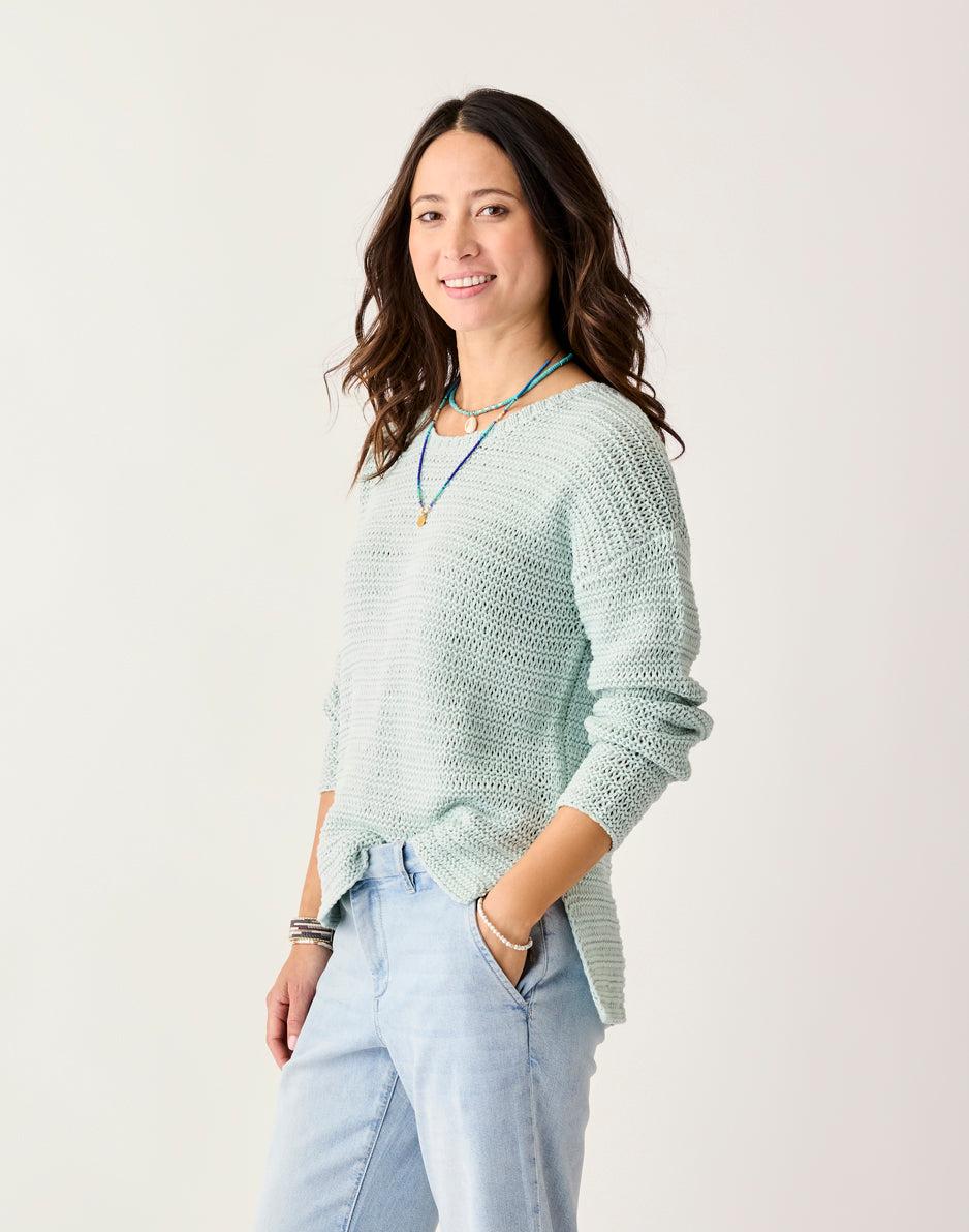 Carve Designs Clarissa Sweater: Surf Spray