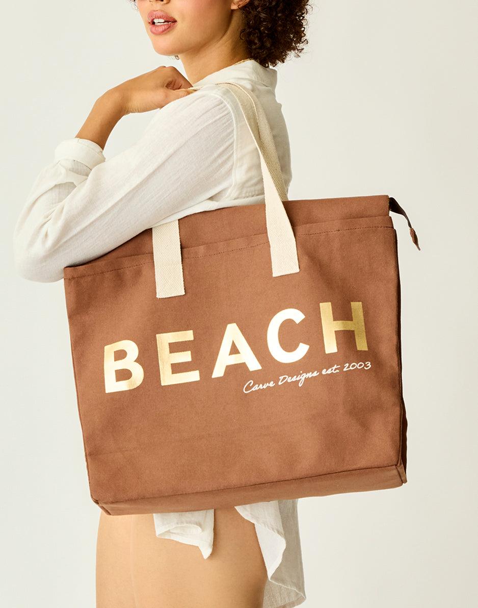 carve designs Cotton Tote: Beach