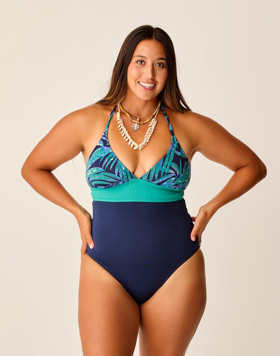 carve designs Dahlia One Piece: Blue Oasis w. Navy