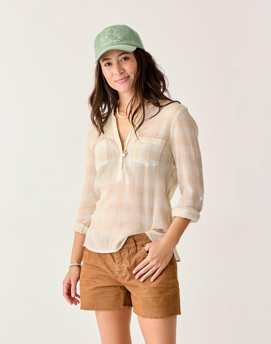 Carve Designs Dylan Gauze Shirt: Multiplaid