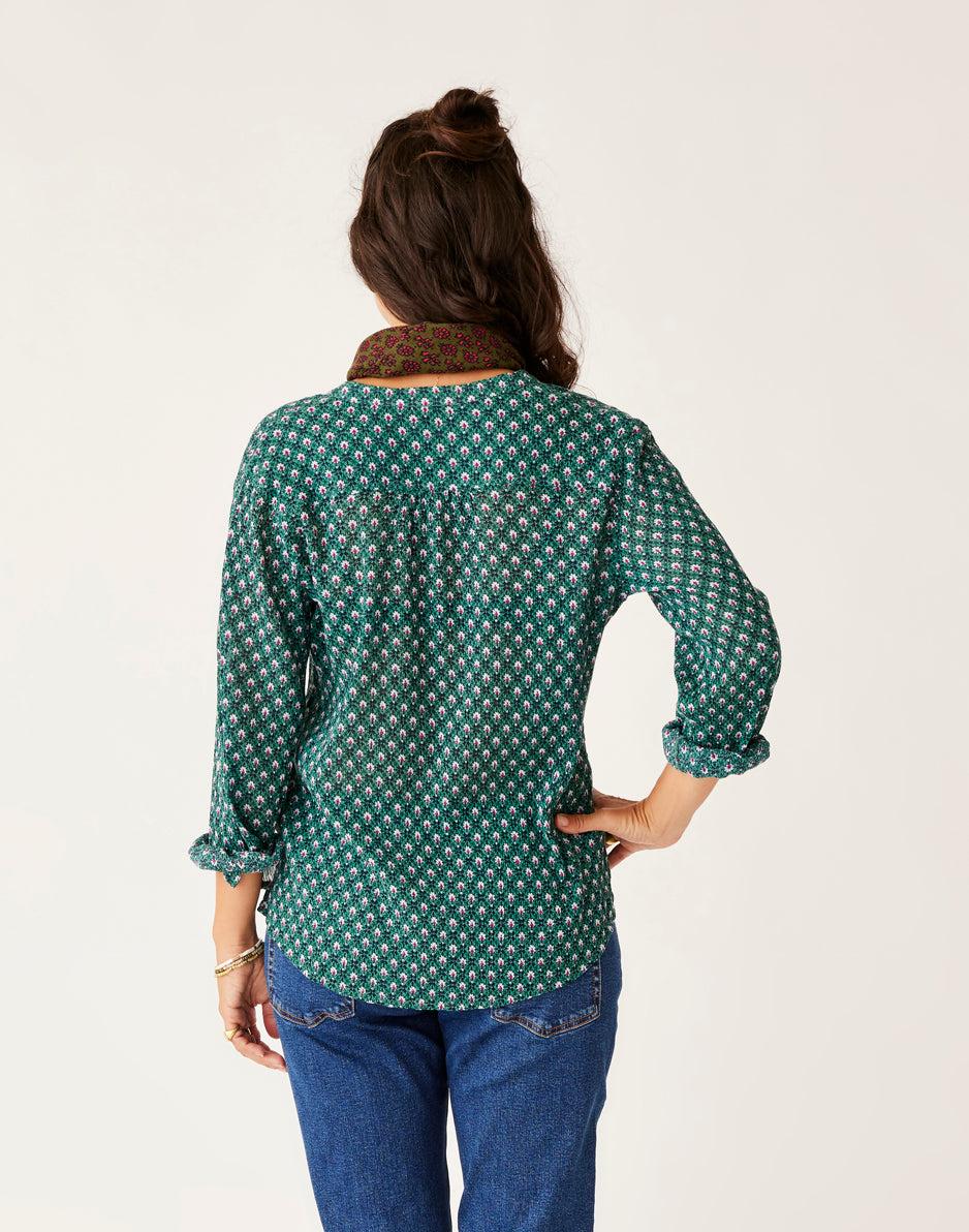 Carve Designs Dylan Gauze Shirt: Sanganeri