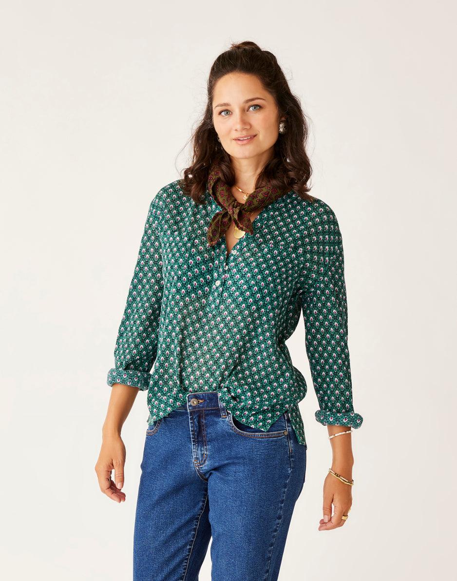 carve designs Dylan Gauze Shirt: Sanganeri