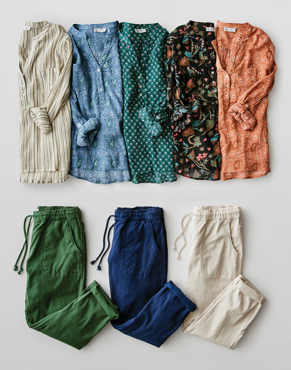 Carve Designs Dylan Gauze Shirt: Storm Paisley