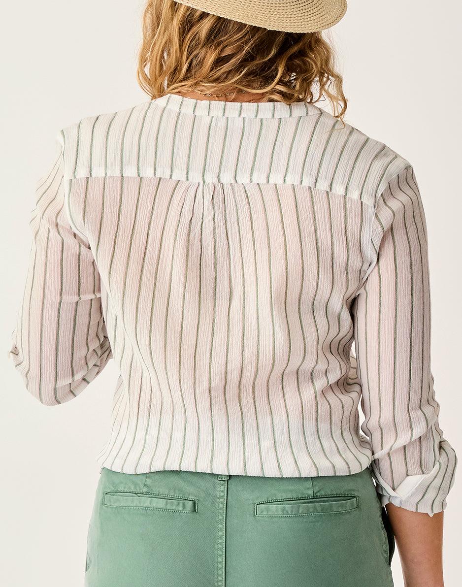 Carve Designs Dylan Gauze Tunic: Haze Stripe