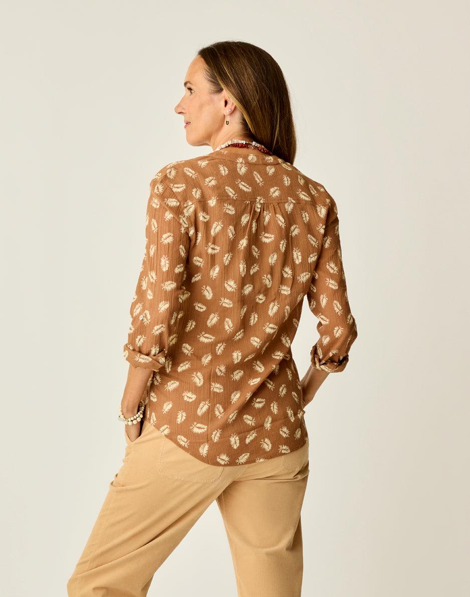 Carve Designs Dylan Gauze Tunic: Rum Feather