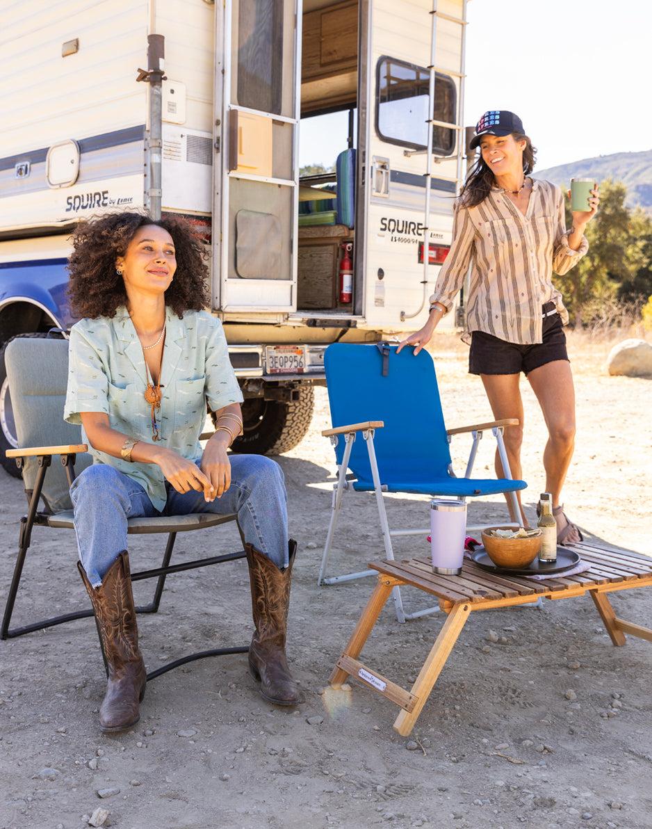 Carve Designs Dylan Gauze Tunic: Rum Stripe