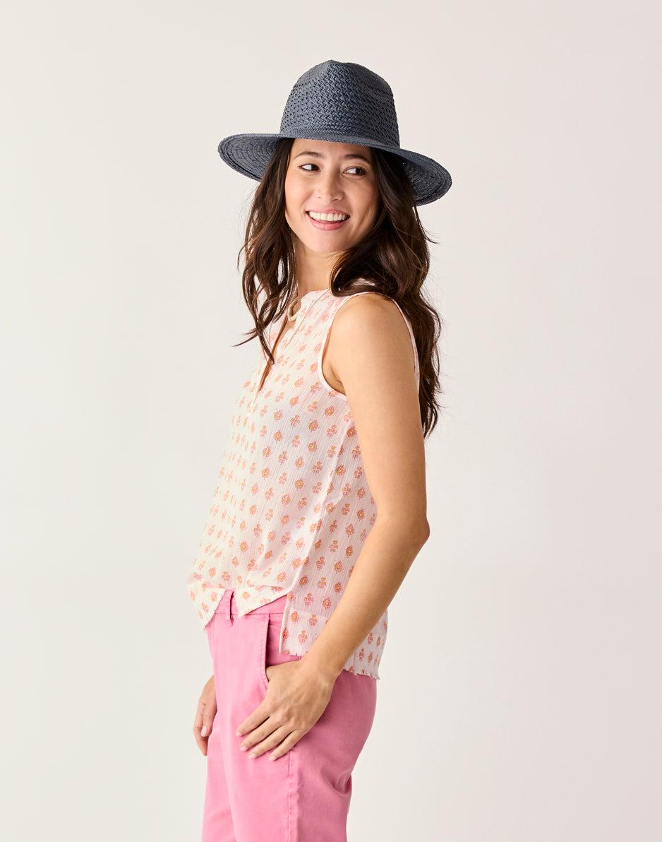 Carve Designs Dylan Tank: Pink Batik