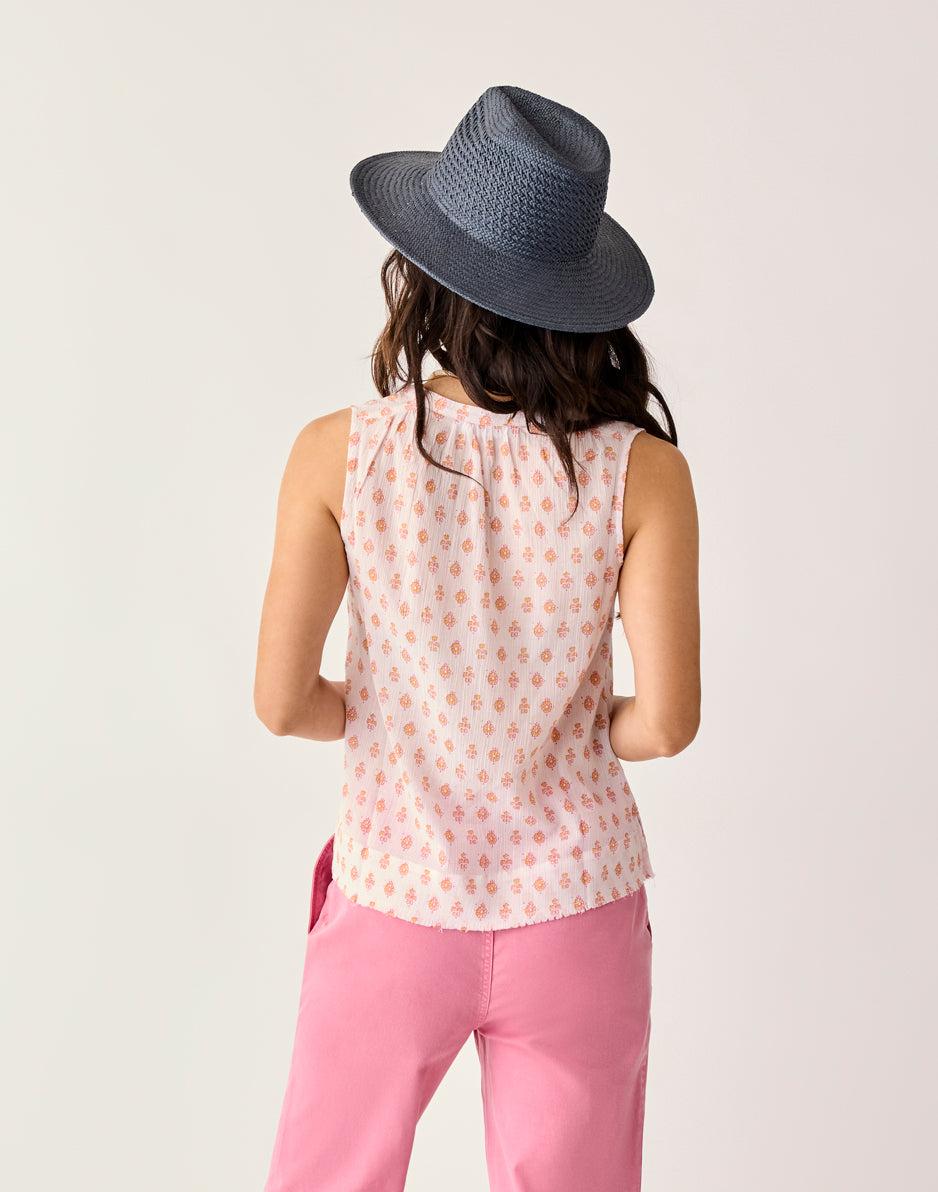 Carve Designs Dylan Tank: Pink Batik