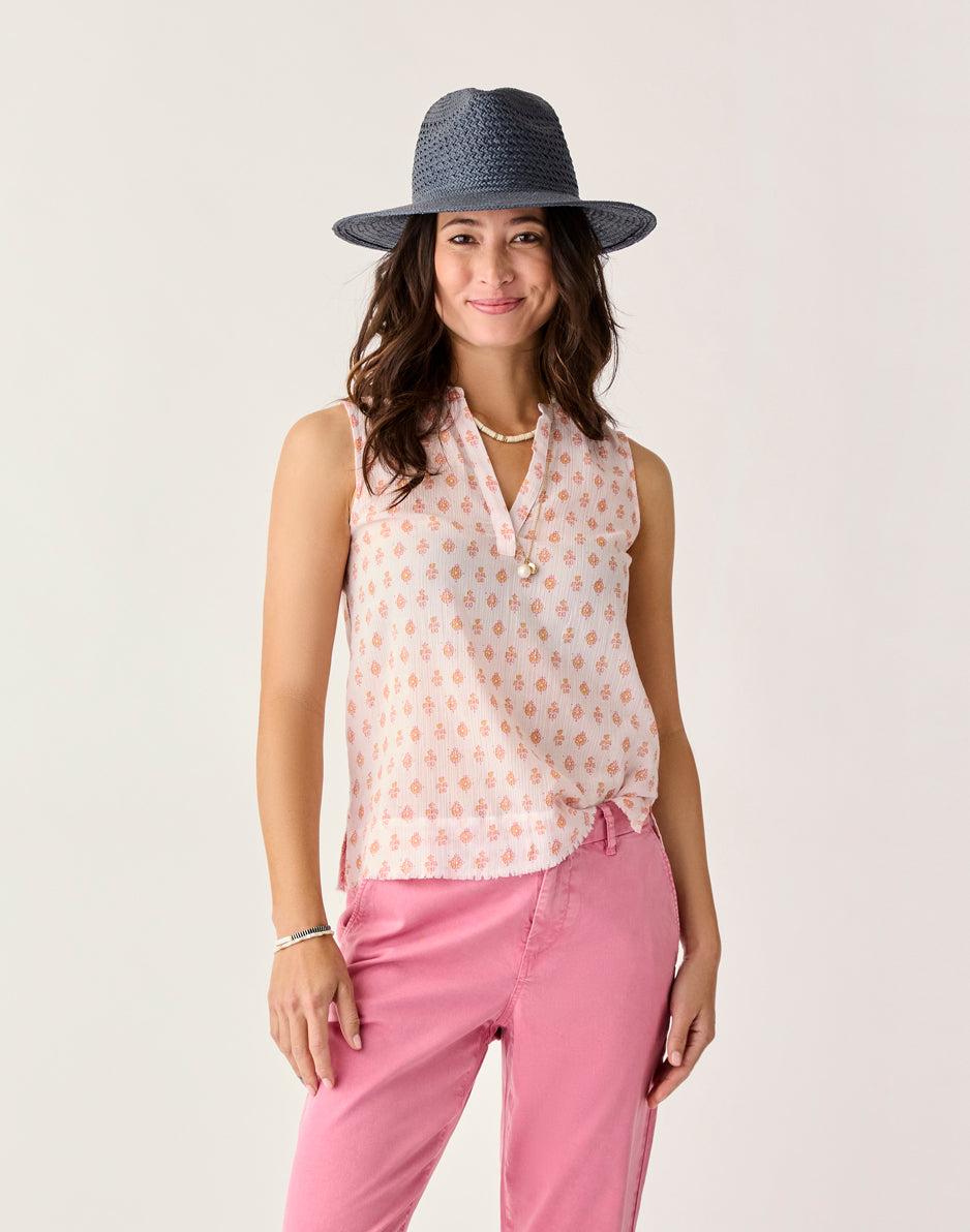 carve designs Dylan Tank: Pink Batik