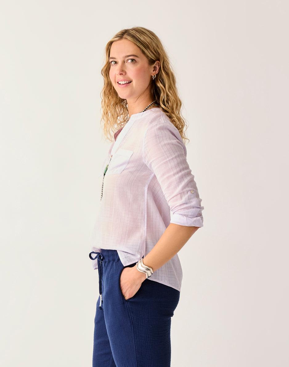 Carve Designs Dylan Textured Shirt: Dawn