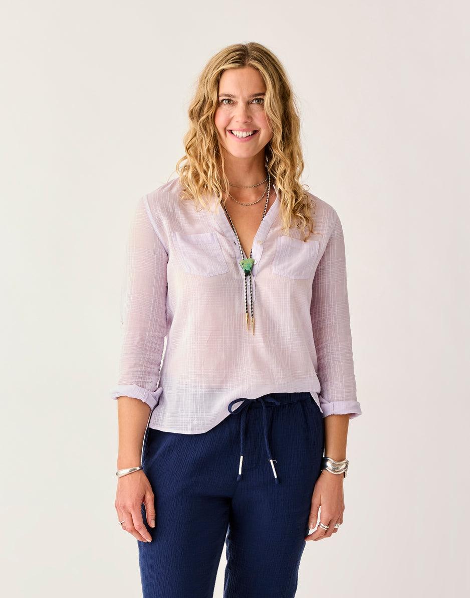 carve designs Dylan Textured Shirt: Dawn