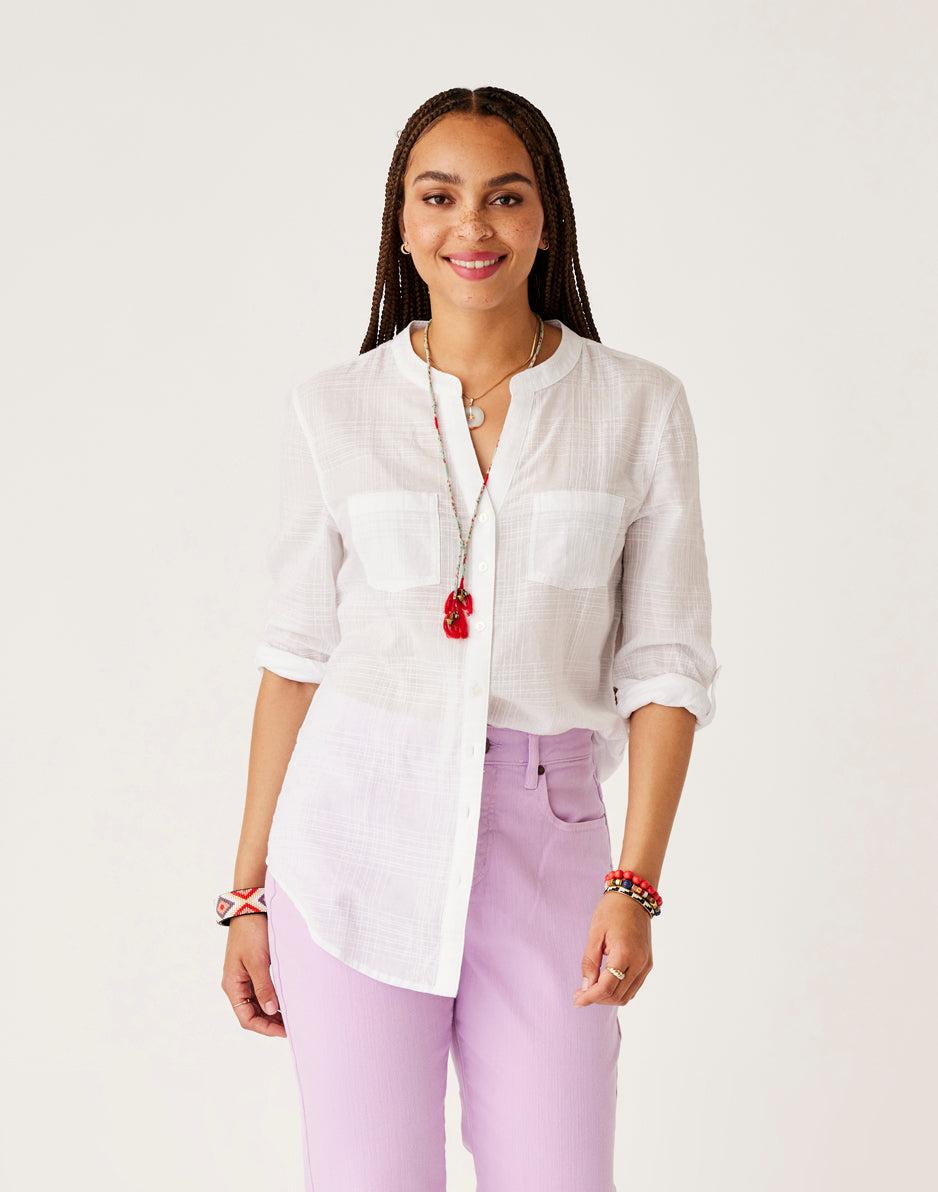 Carve Designs Dylan Textured Tunic: Cloud