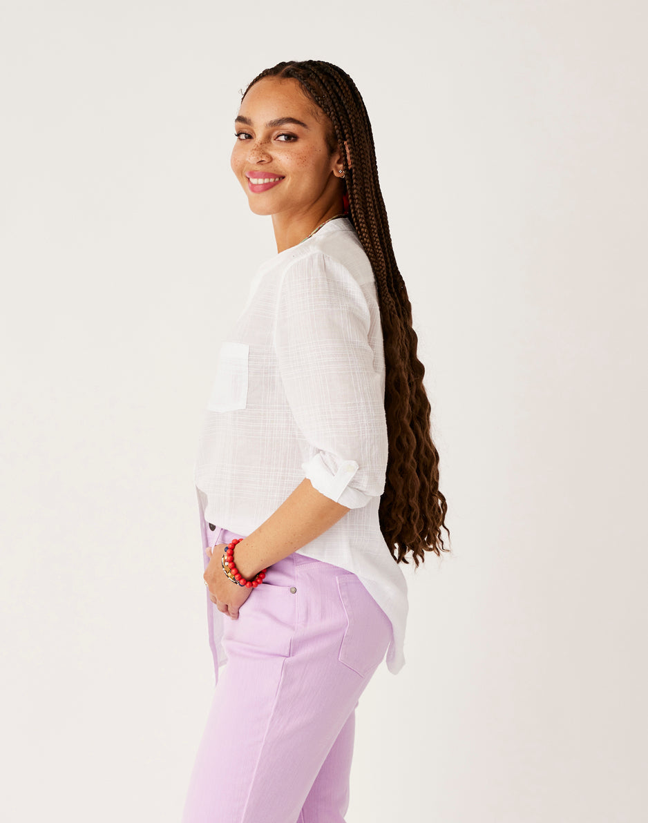 Carve Designs Dylan Textured Tunic: Cloud