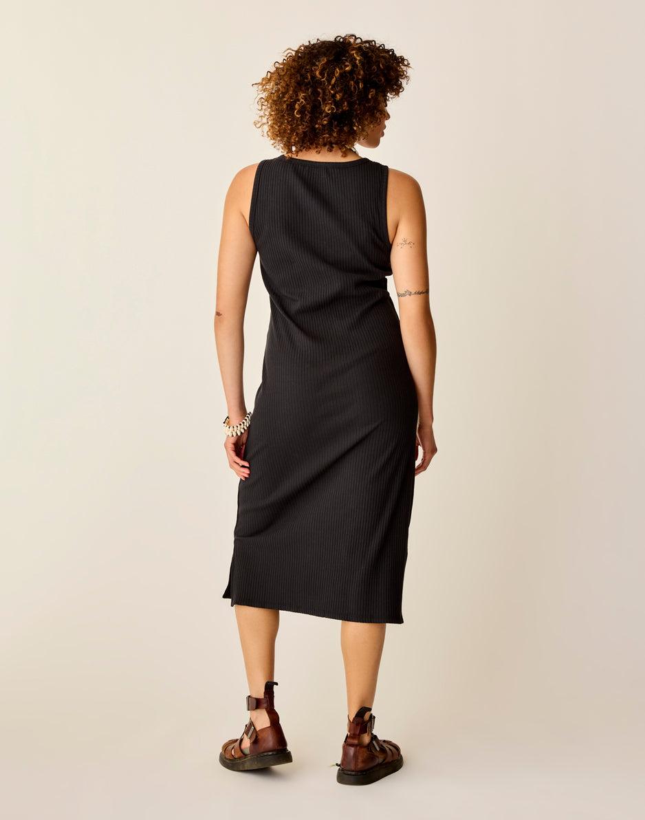 Carve Designs Elodie Rib Dress: Black