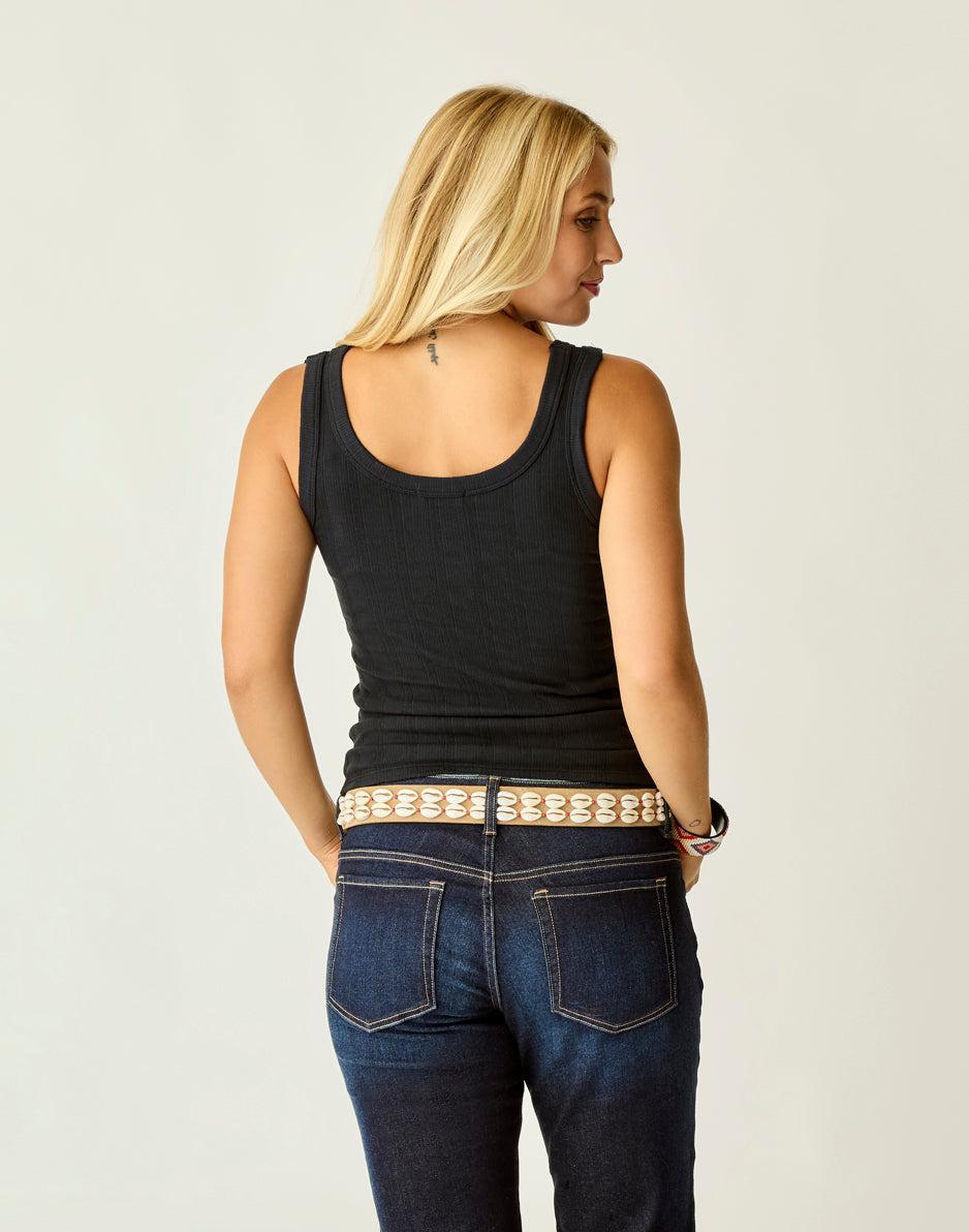 Carve Designs Ever Tank: Black Rib