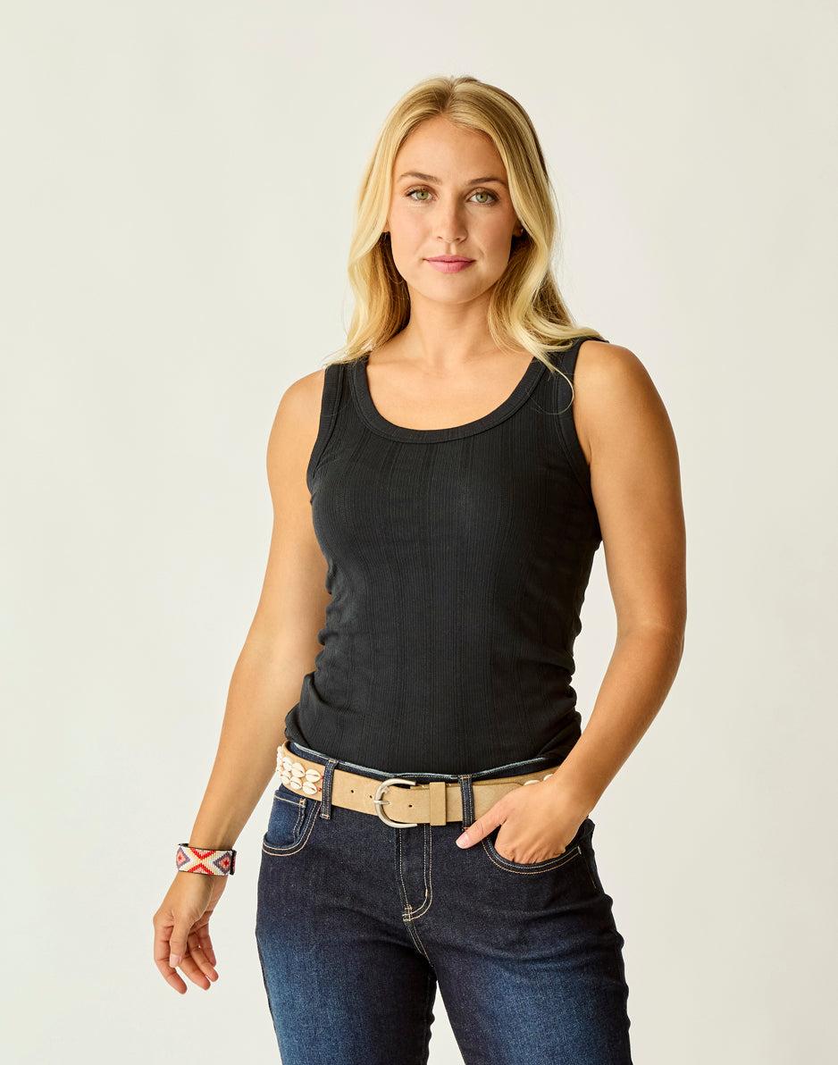 carve designs Ever Tank: Black Rib