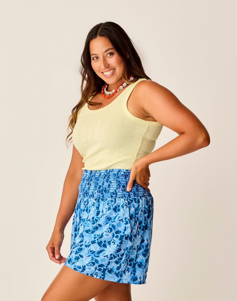 Carve Designs Ever Tank: Lt. Limeade Stripe