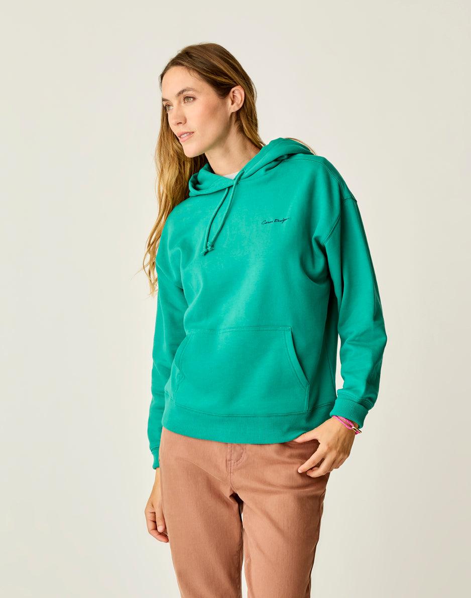 Carve Designs Hawthorne Hoodie: Jade Logo