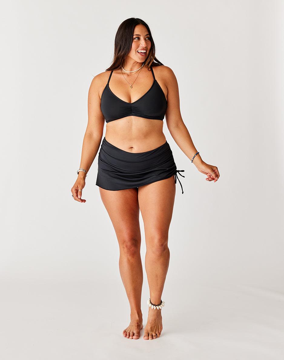 Carve Designs Hoku Swim Skirt: Black