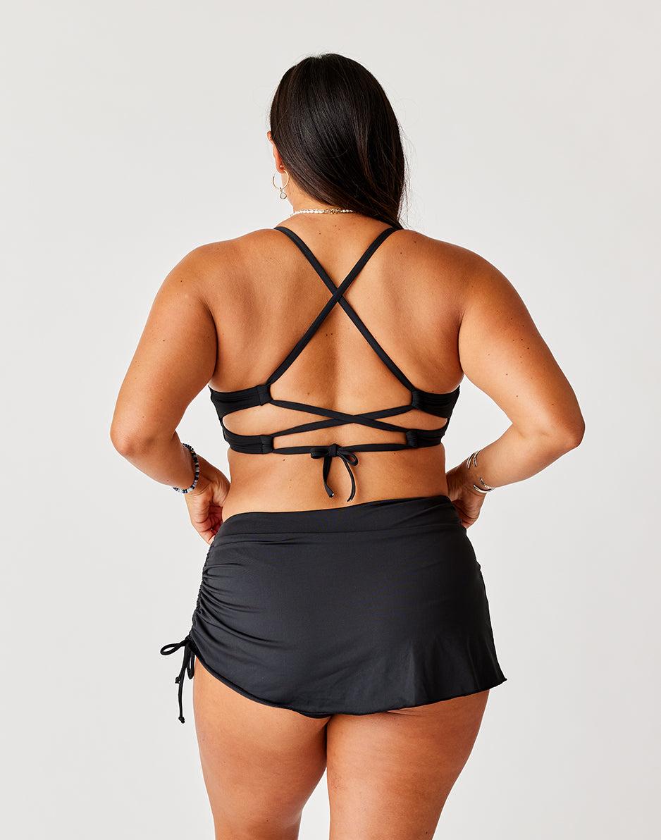 Carve Designs Hoku Swim Skirt: Black