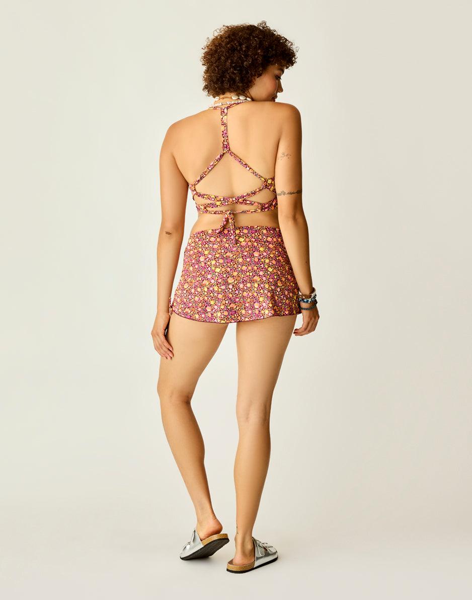 Carve Designs Hoku Swim Skirt: Garden