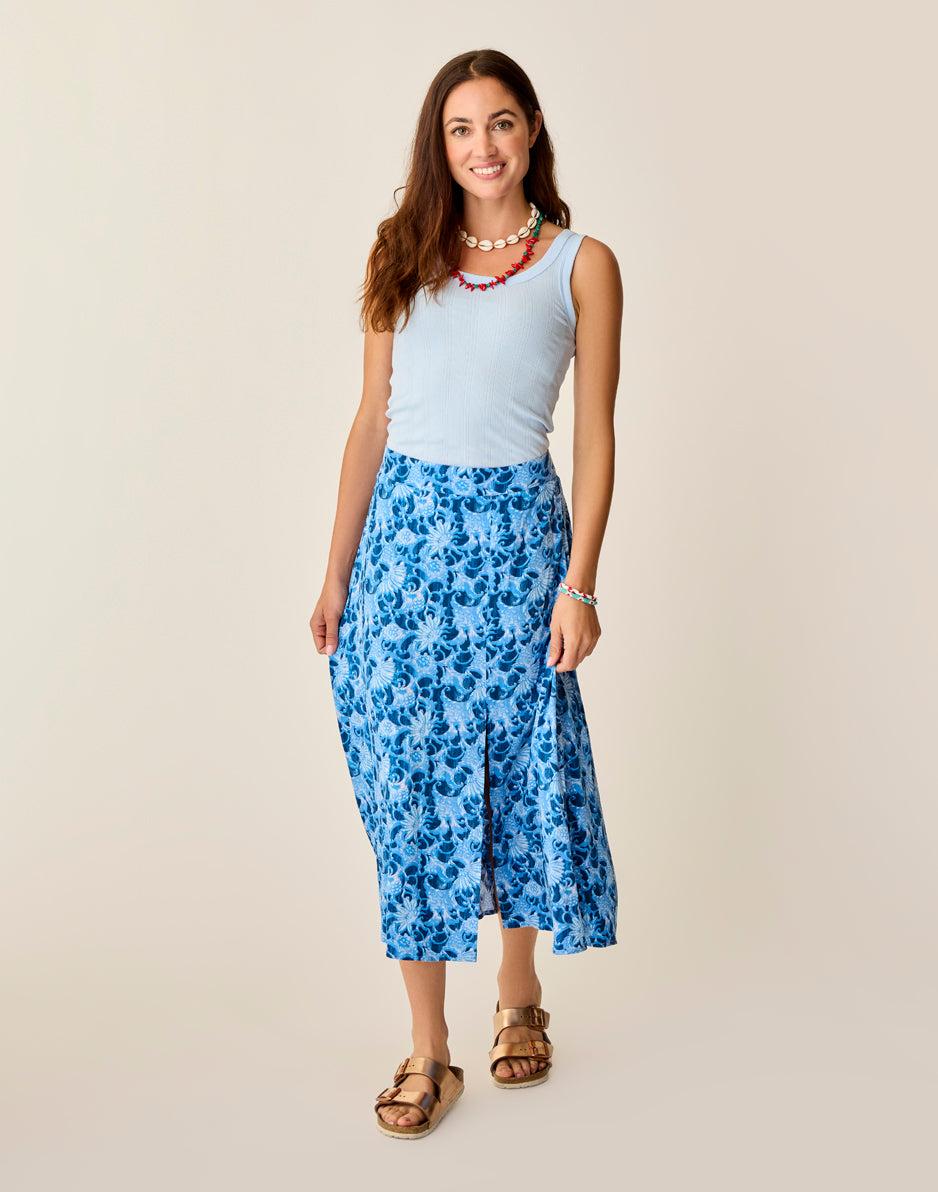 carve designs Hope Skirt: Navy Floral