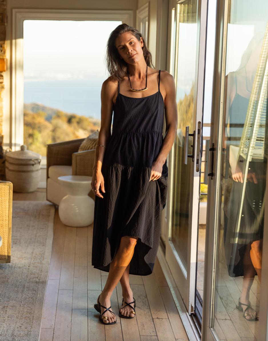 carve designs Jacey Textured Dress: Black Texture