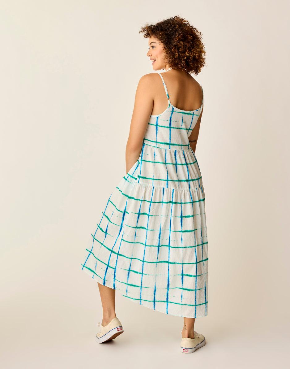 Carve Designs Jacey Textured Dress: Blue Aura