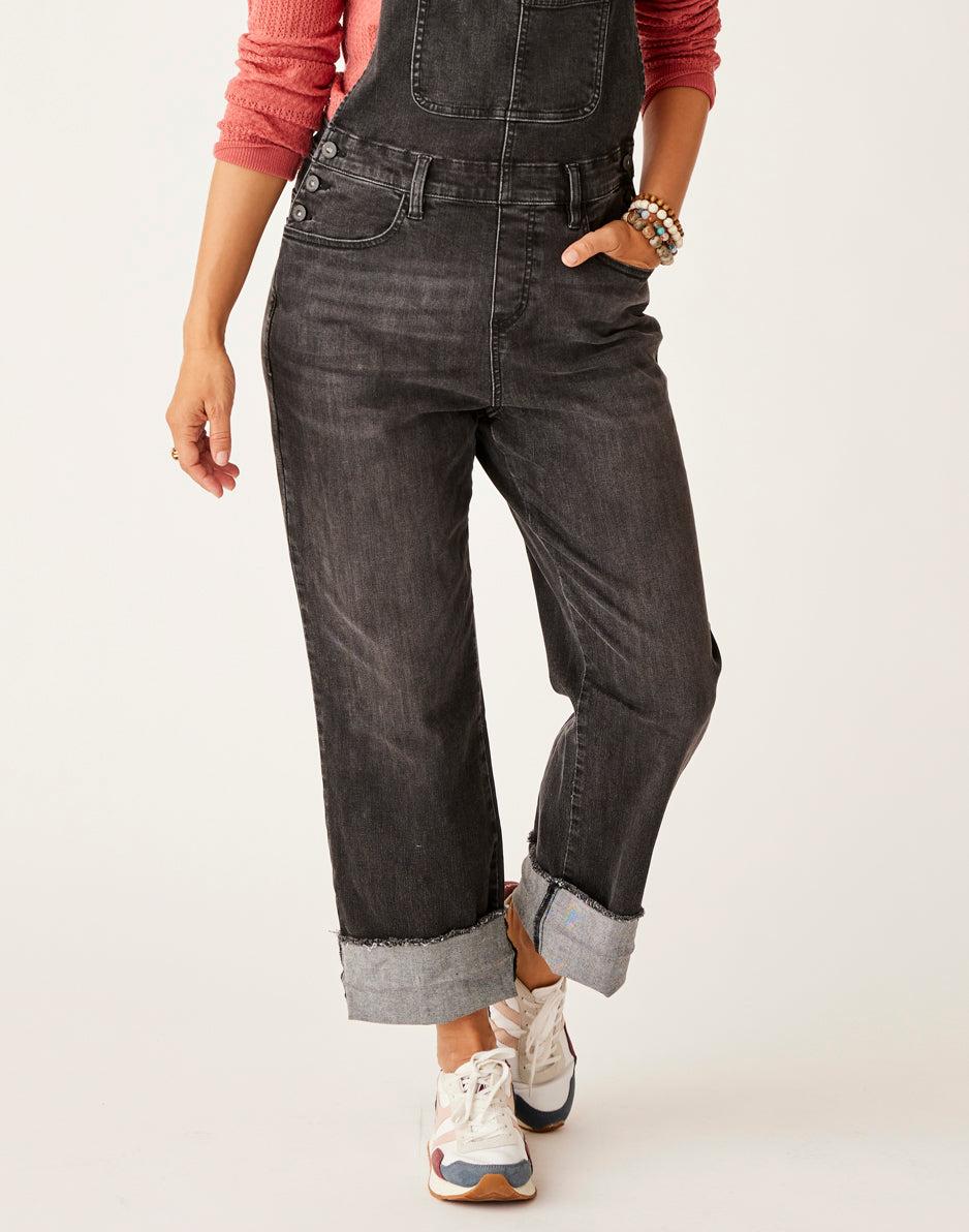 Carve Designs Jason Denim Overall: Washed Black