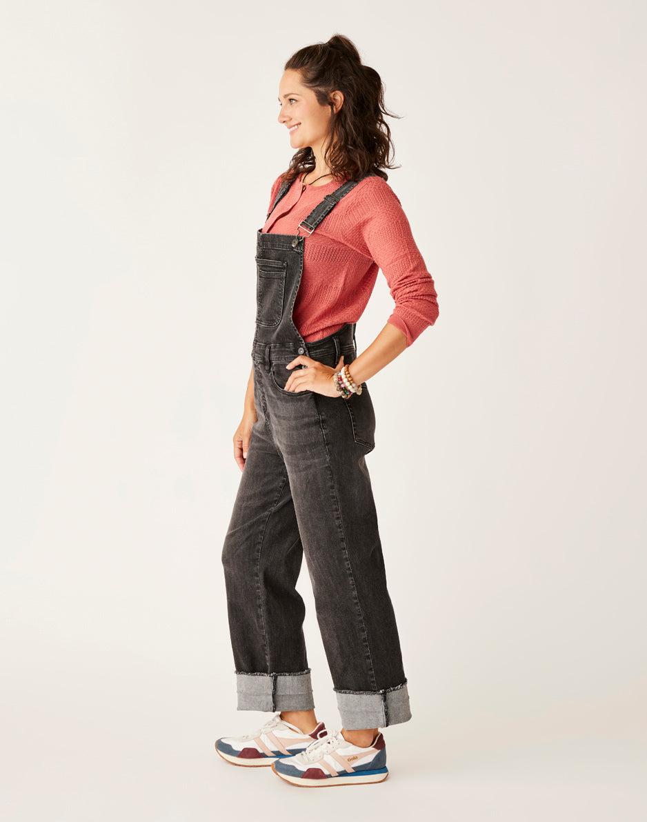 Carve Designs Jason Denim Overall: Washed Black