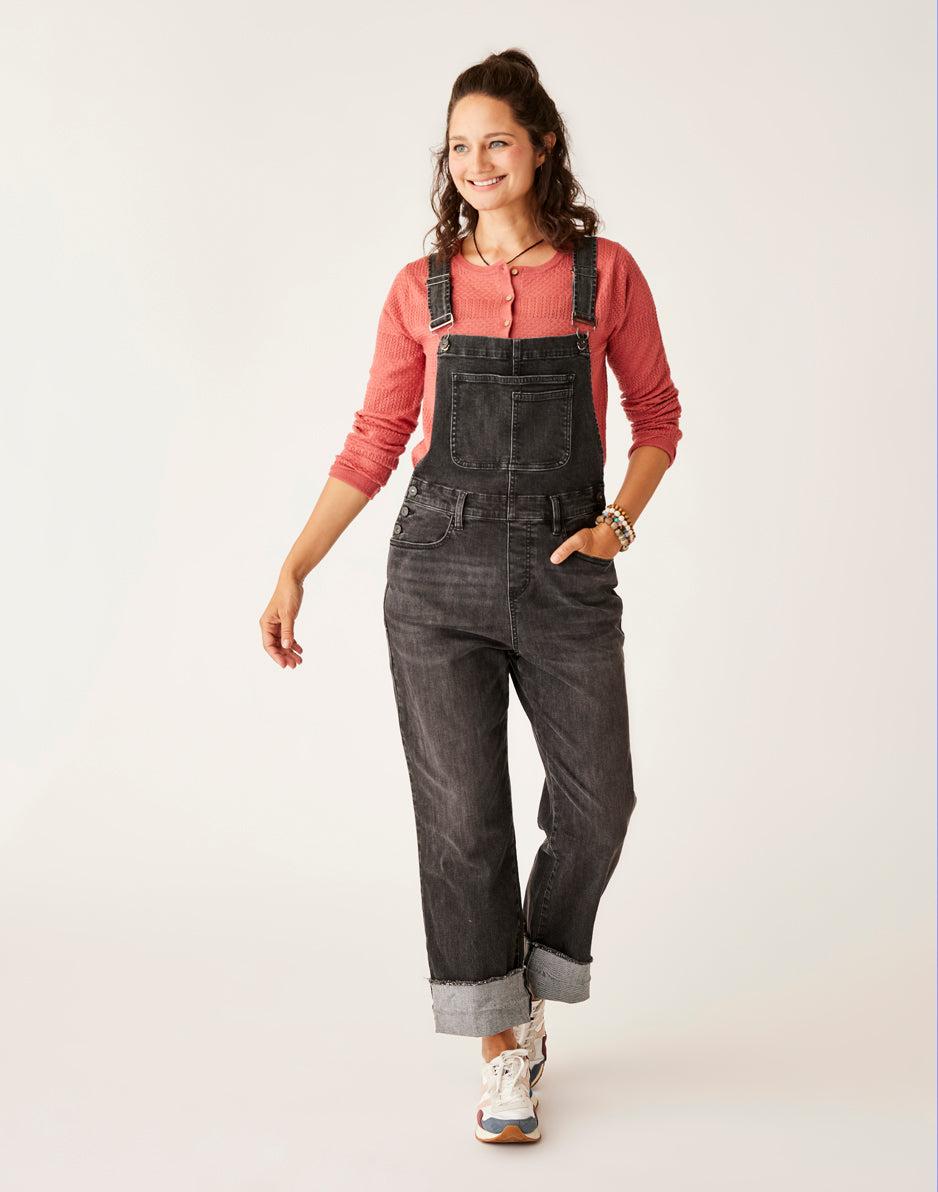 carve designs Jason Denim Overall: Washed Black