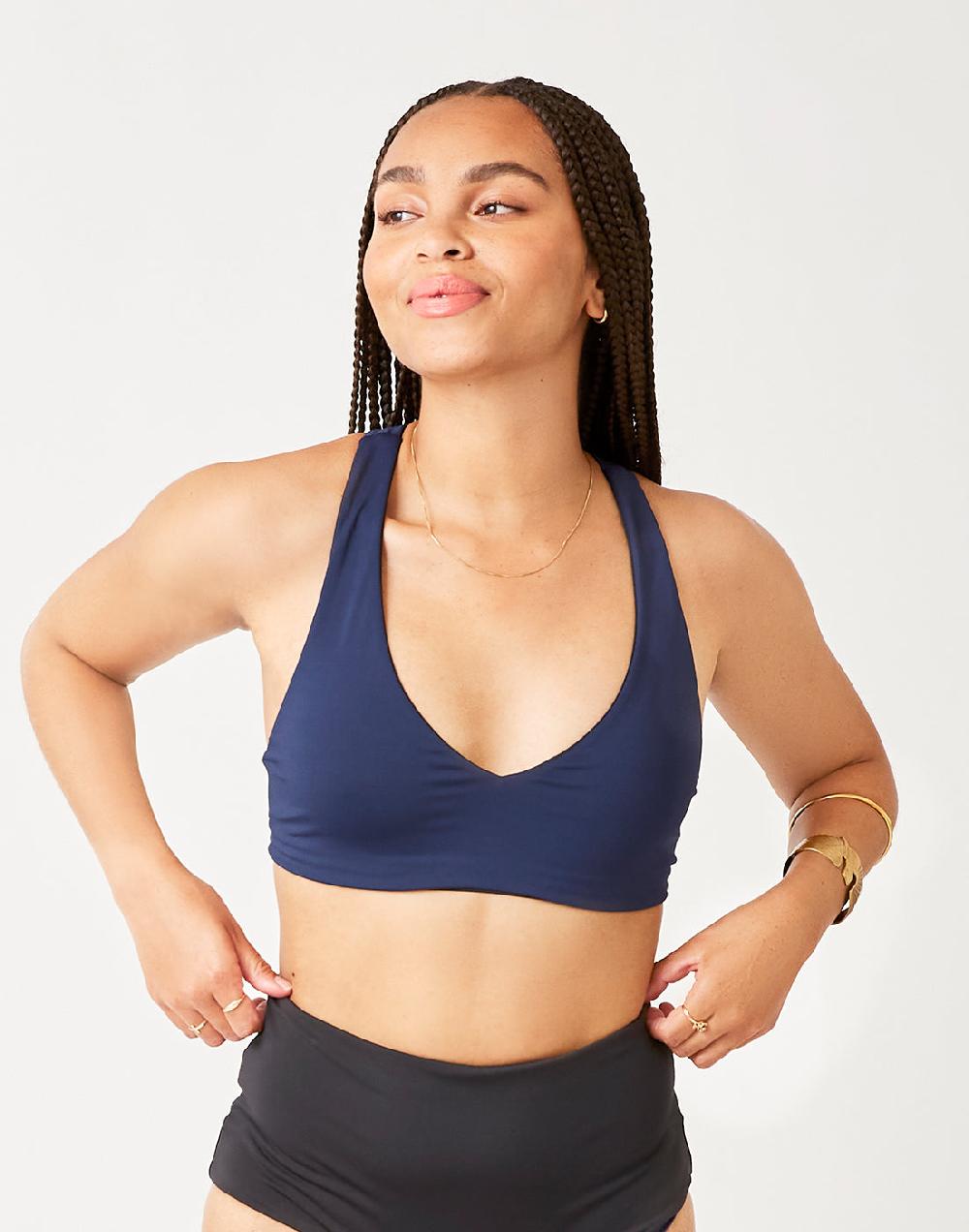 carve designs La Jolla Reversible Top: Black/Navy