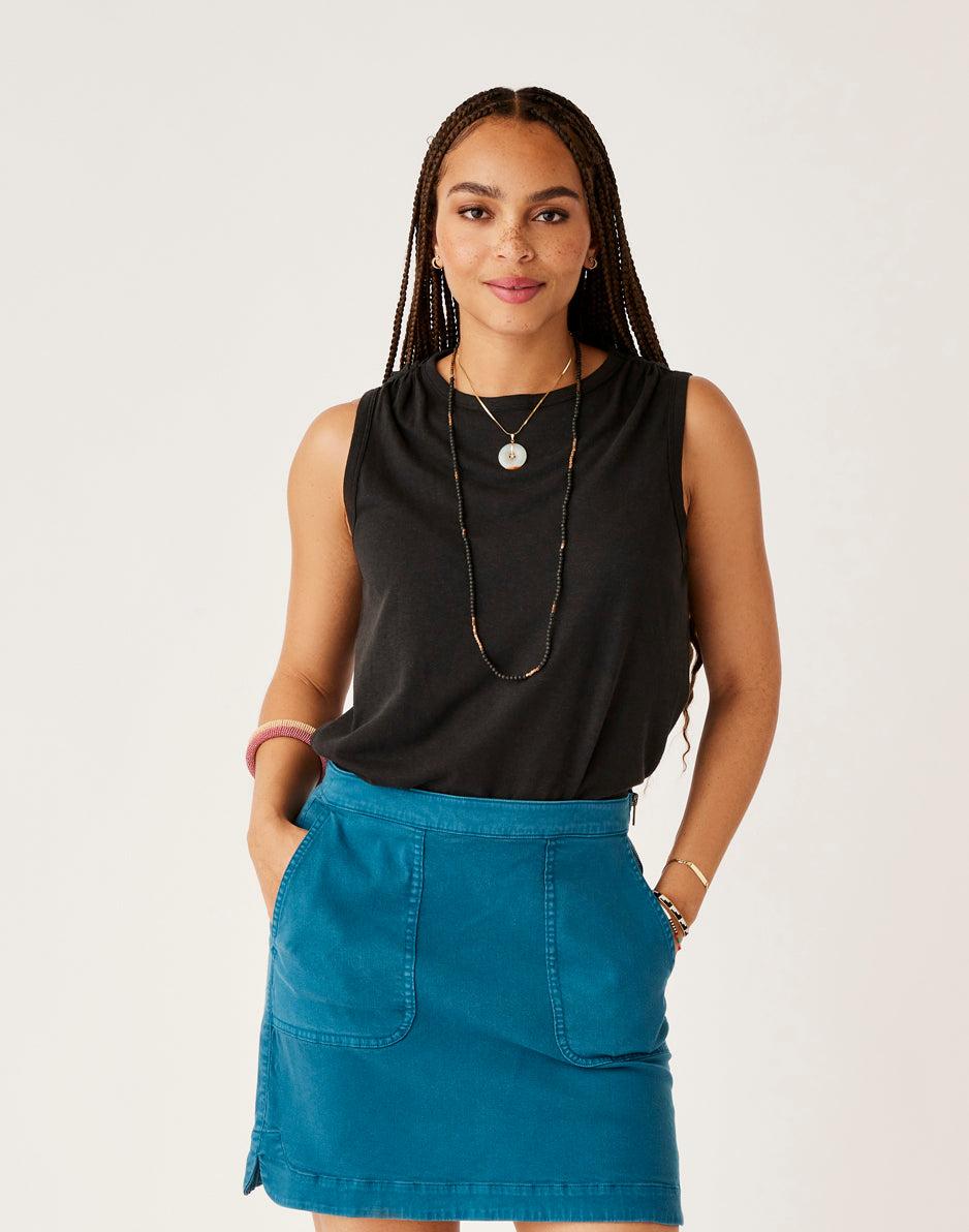 carve designs Larisa Hemp Tank: Black