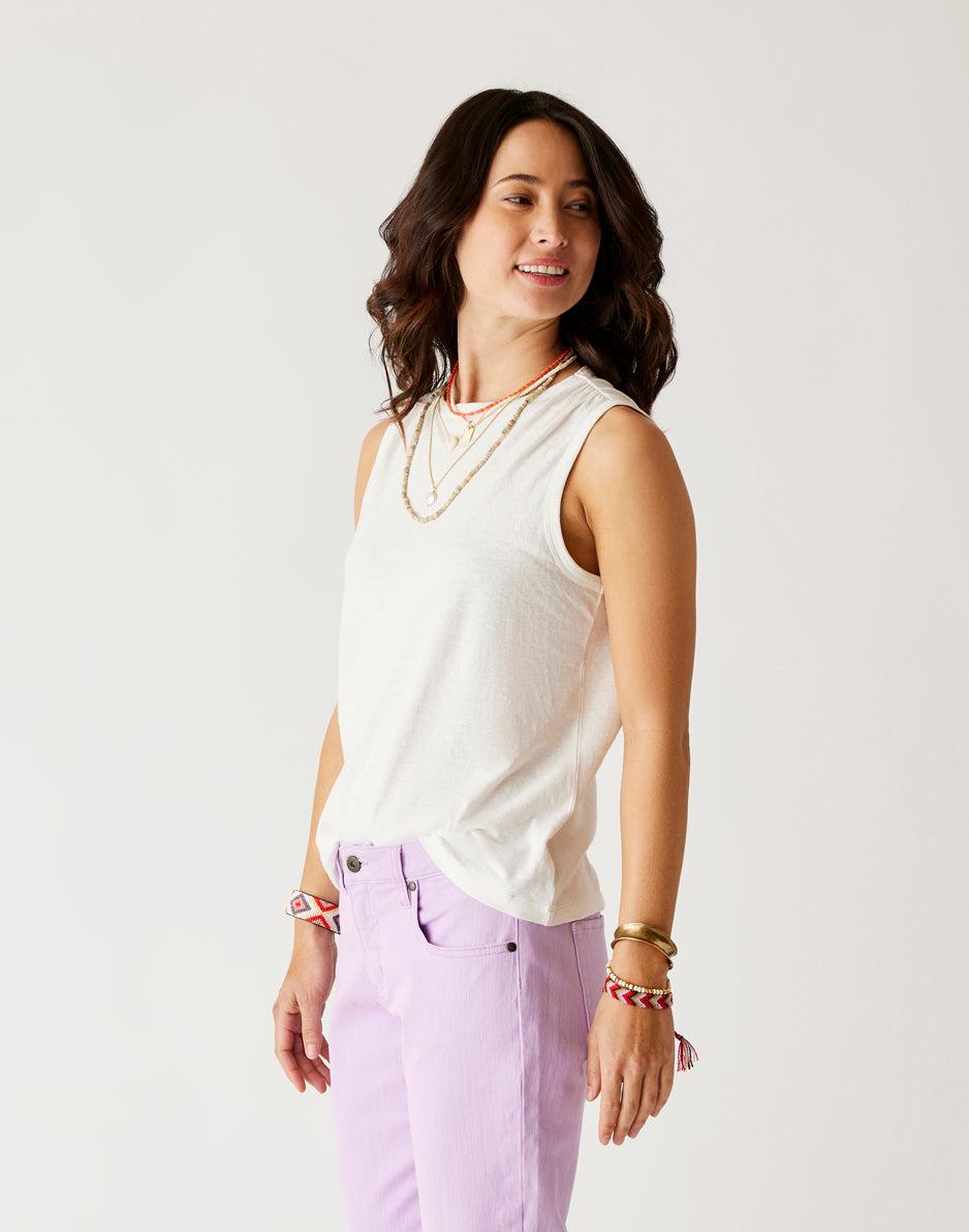 Carve Designs Larisa Hemp Tank: Cloud
