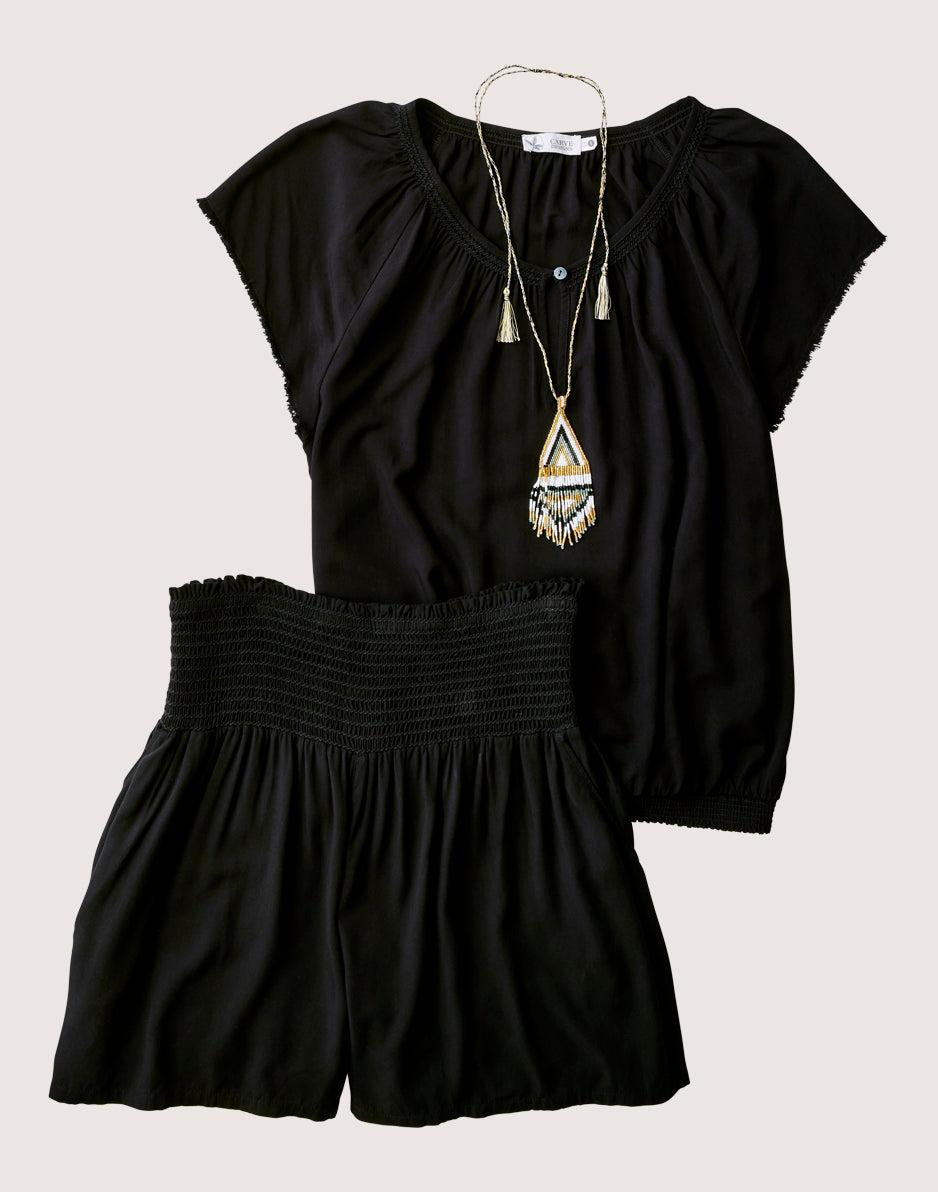 Carve Designs Leah Short: Black