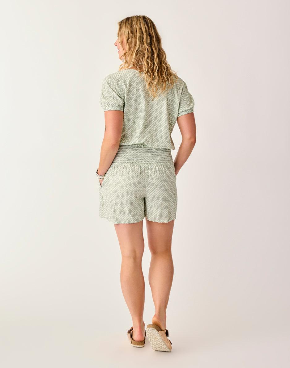 Carve Designs Leah Short: Dk. Haze Geo