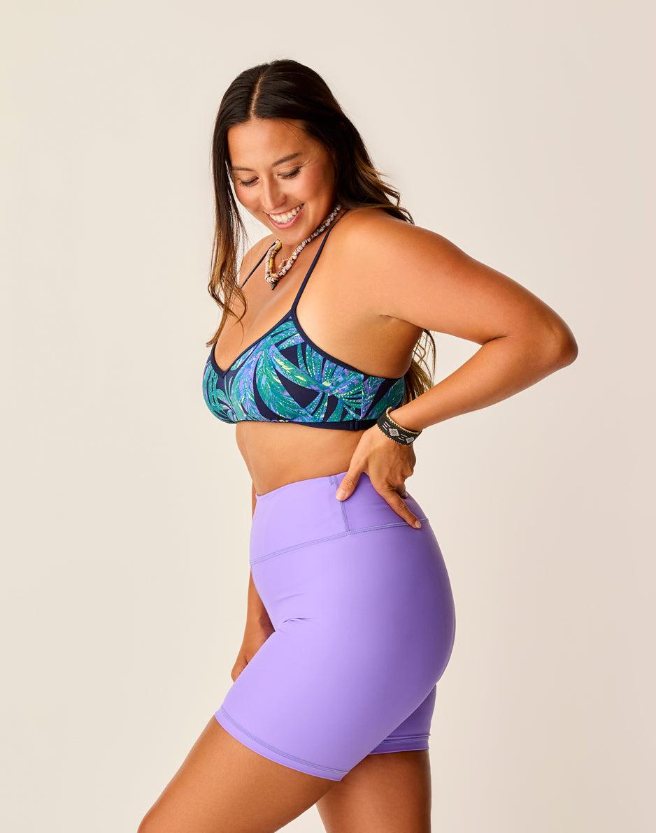 Carve Designs Lucie 6" Compression Short: Aster