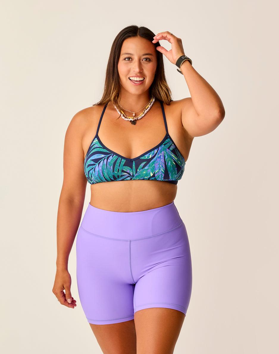 carve designs Lucie 6" Compression Short: Aster