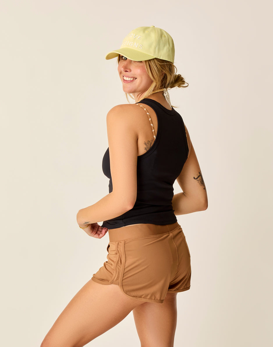 Carve Designs Lyra Rib Tank: Black