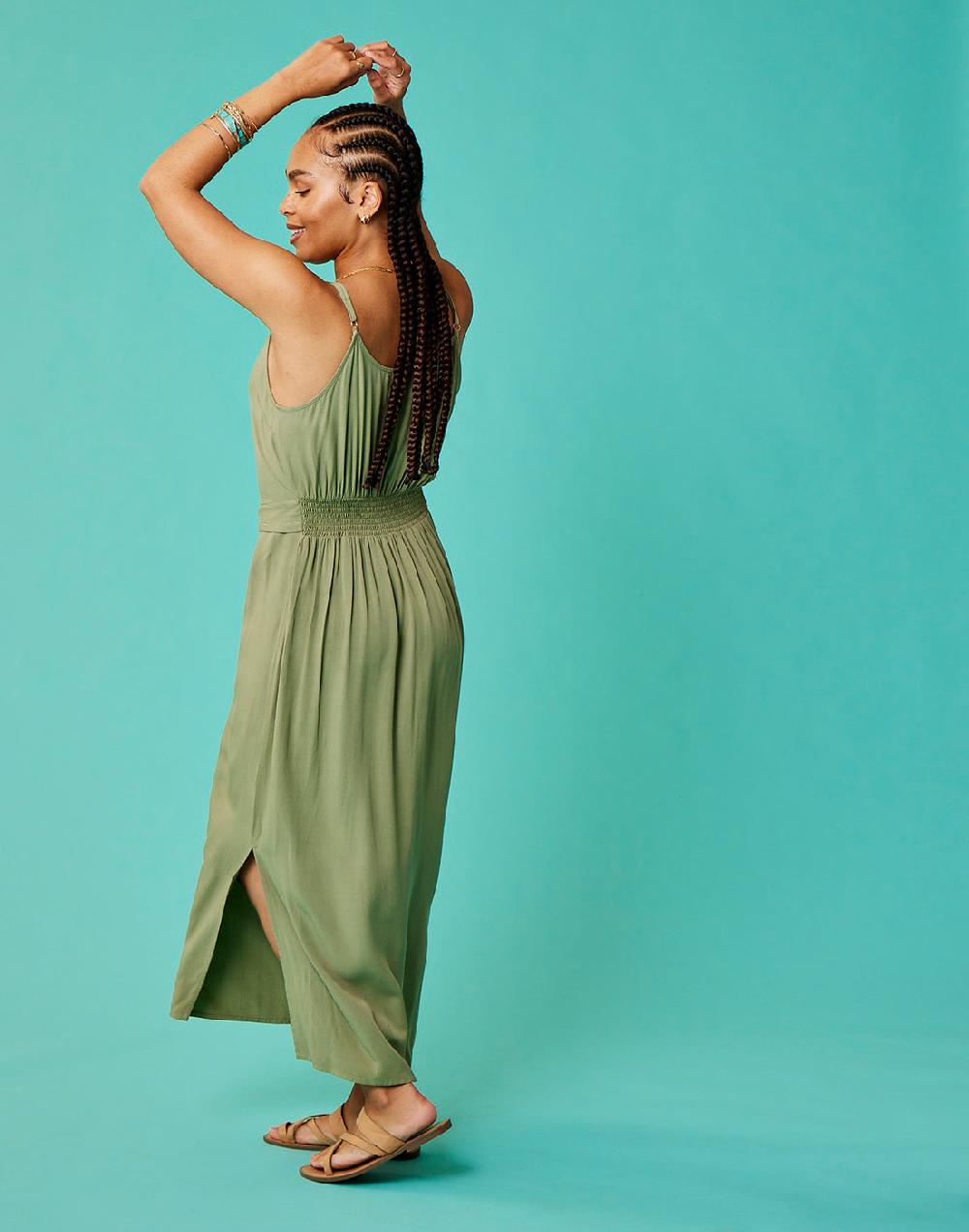 Carve Designs Macy Dress: Olive