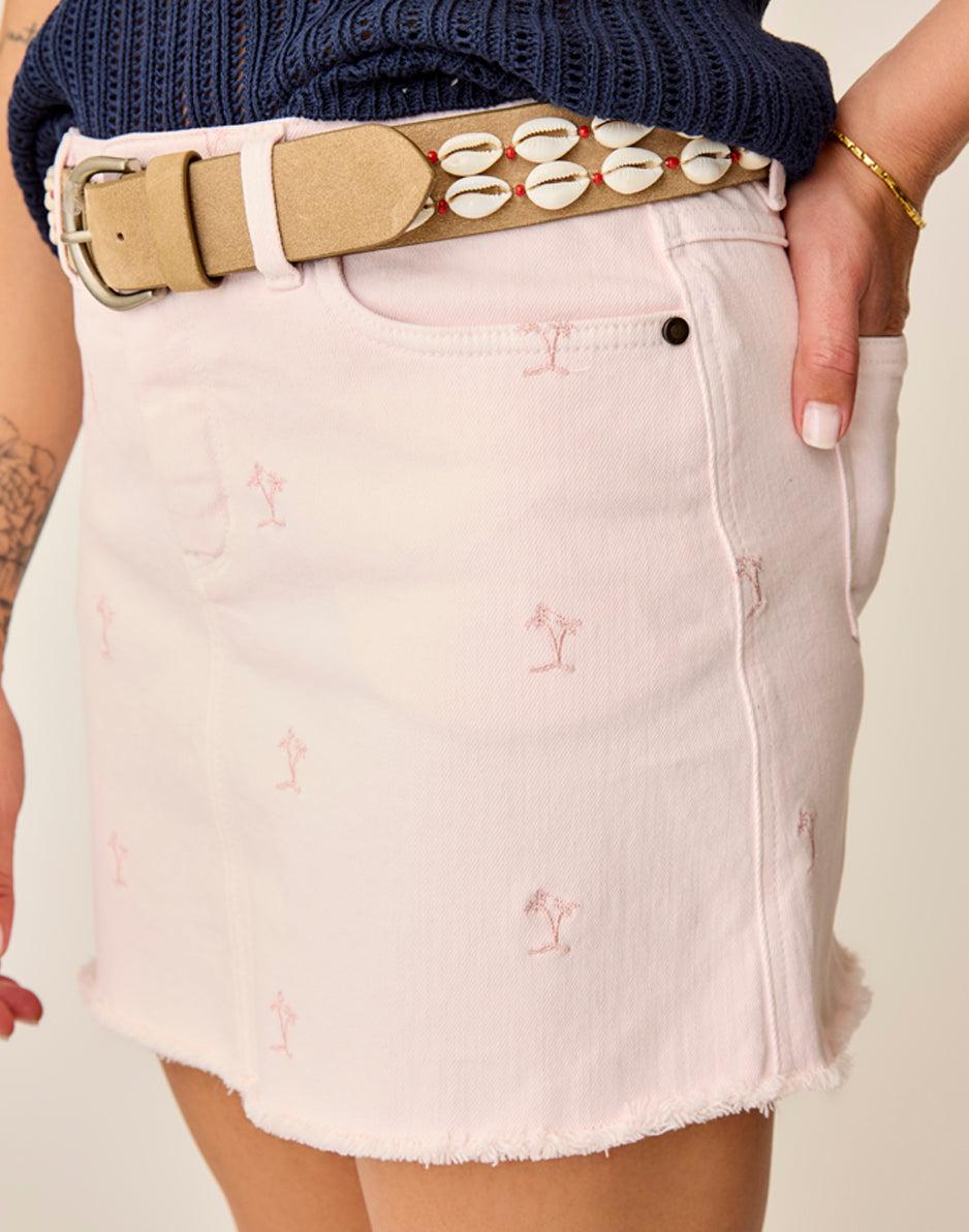 Carve Designs Maui Skirt: Pastel Embroidery