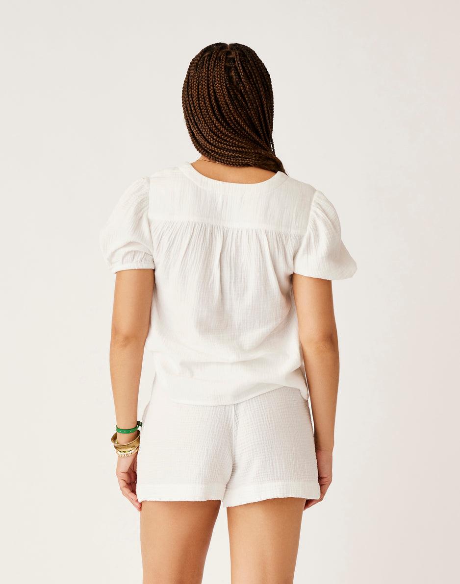 Carve Designs Milo Gauze Top: Cloud