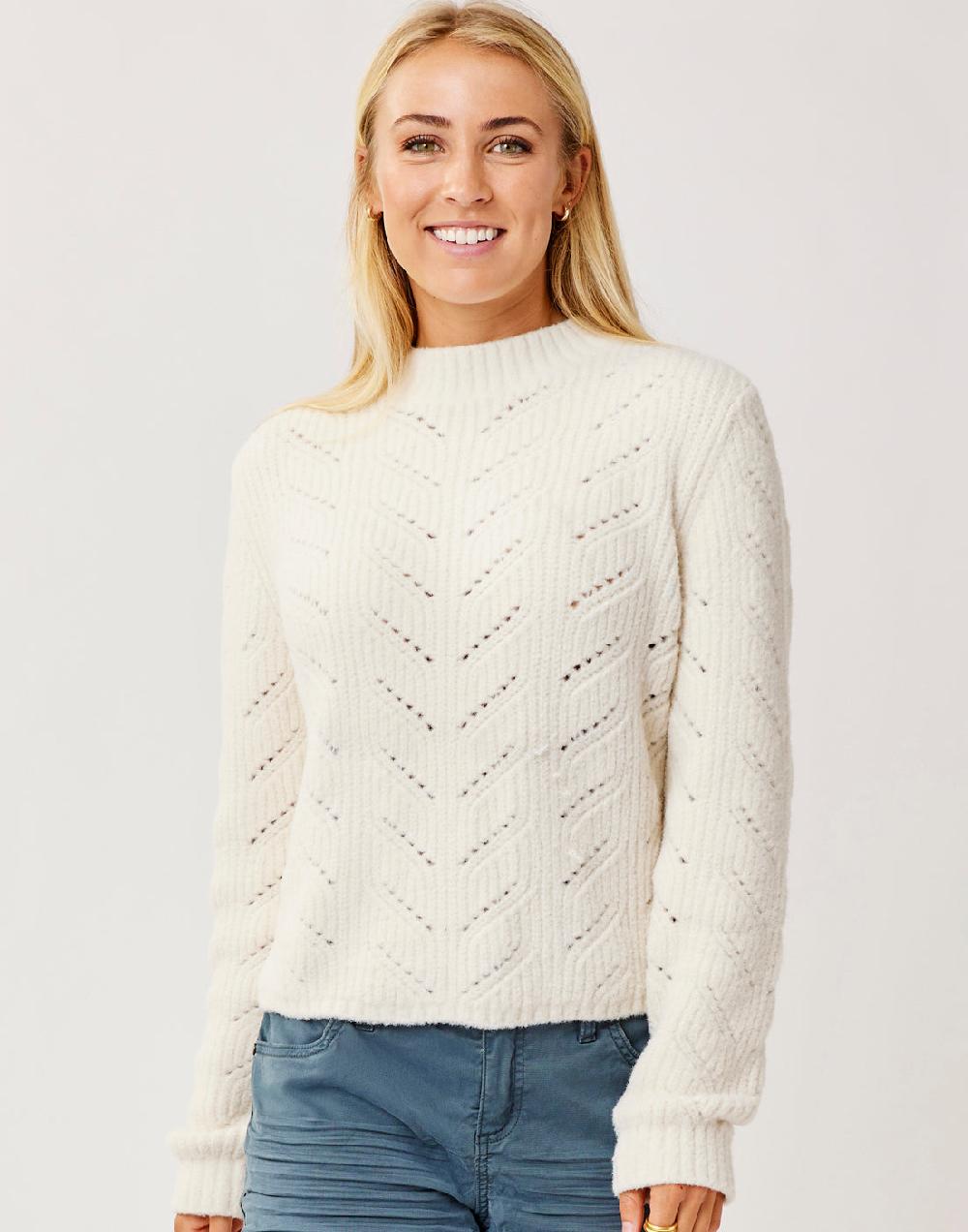 Carve Designs Monroe Sweater: Birch