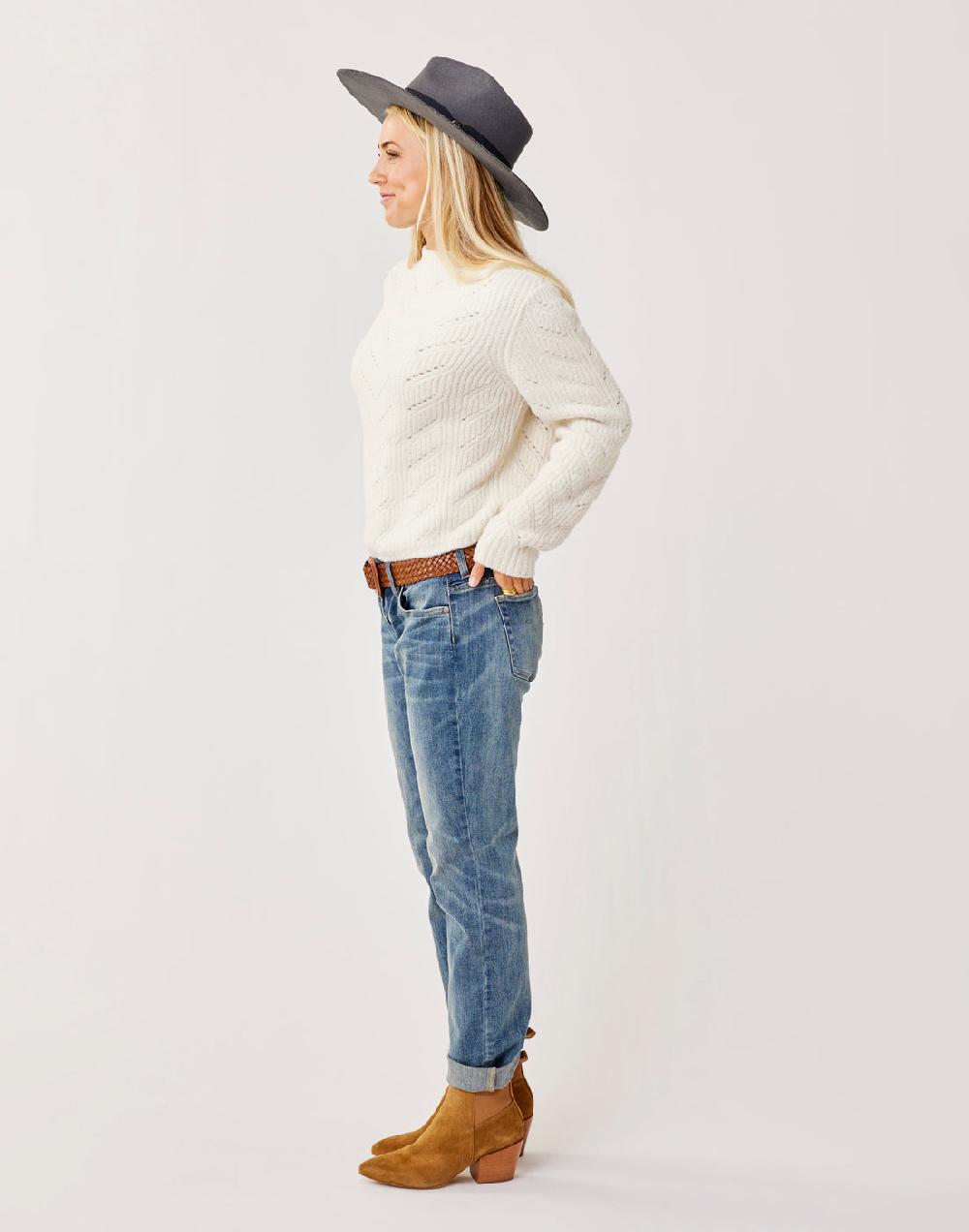 Carve Designs Monroe Sweater: Birch