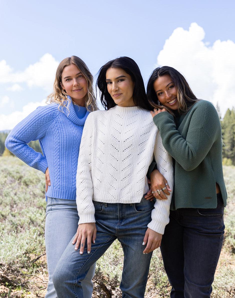 Carve Designs Monroe Sweater: Birch