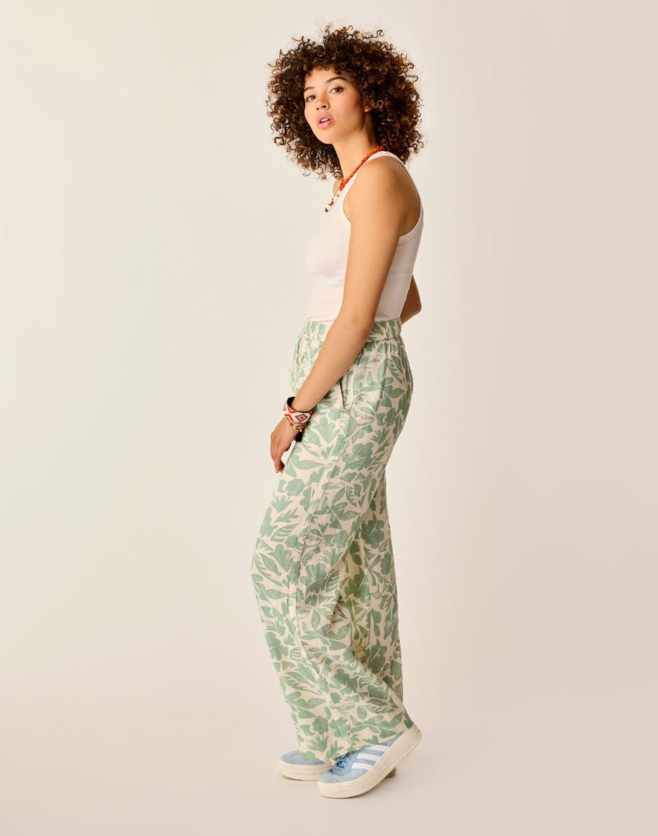 Carve Designs Nico Linen Pant: Haze Mezcal