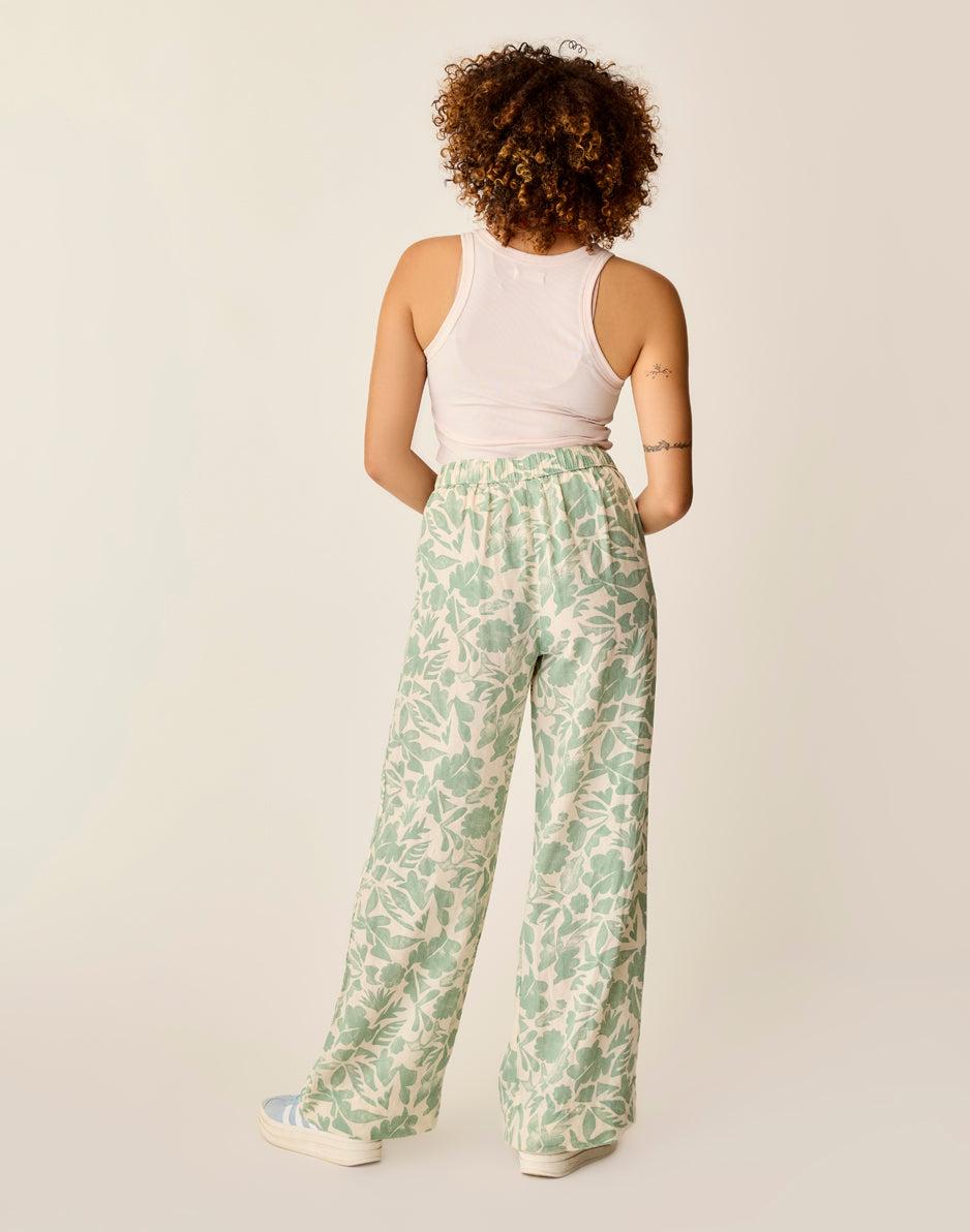Carve Designs Nico Linen Pant: Haze Mezcal